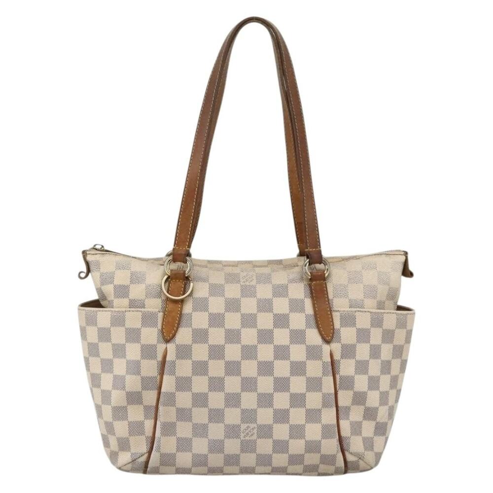Louis Vuitton Damier Azur Totally PM Tote Bag White